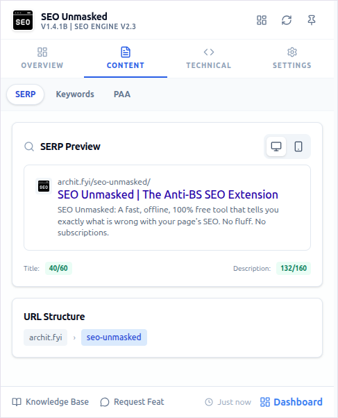 SERP Preview Screenshot